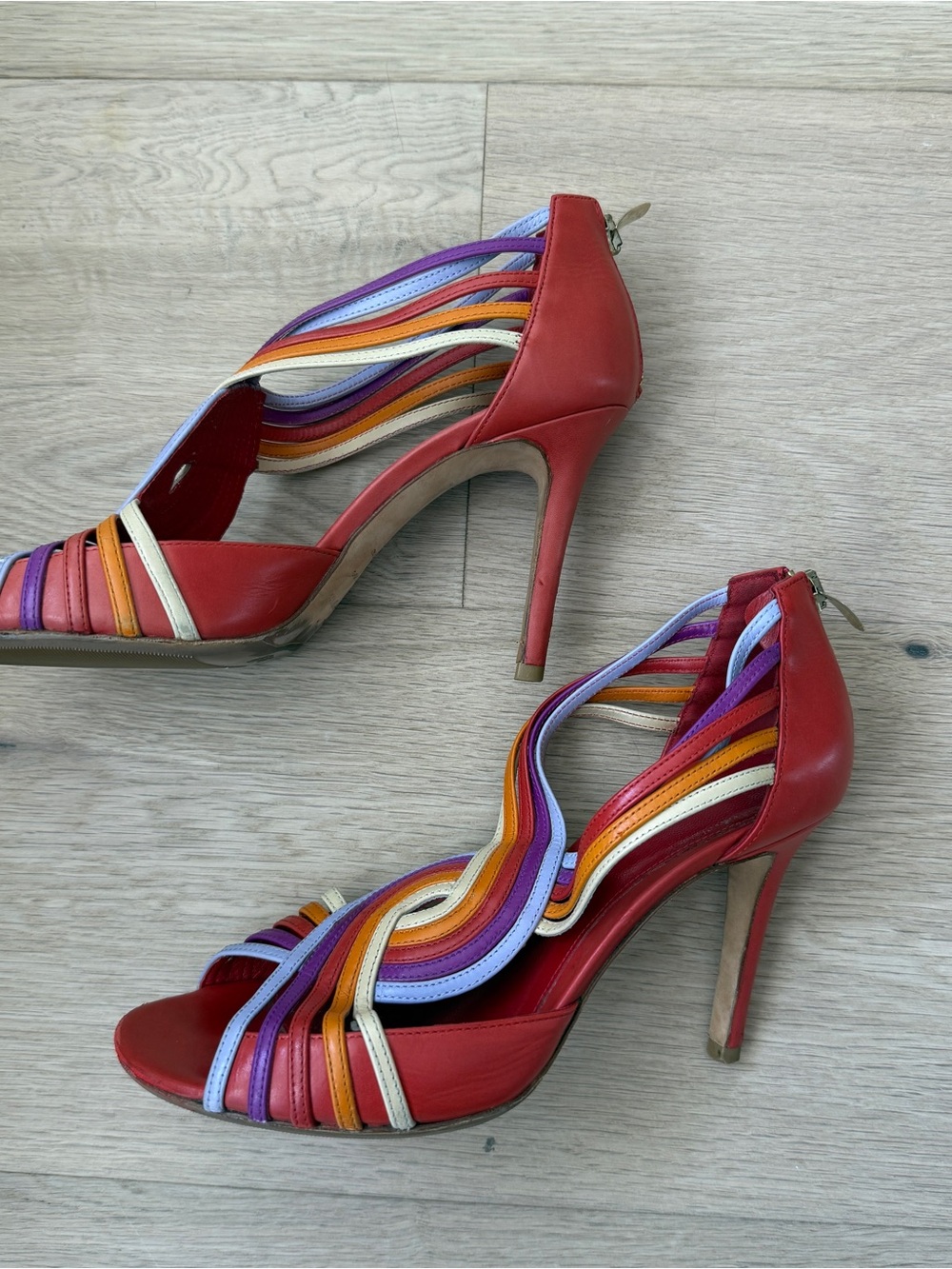 Vintage Sergio Rossi Colorful Heels - Picture 3 of 7